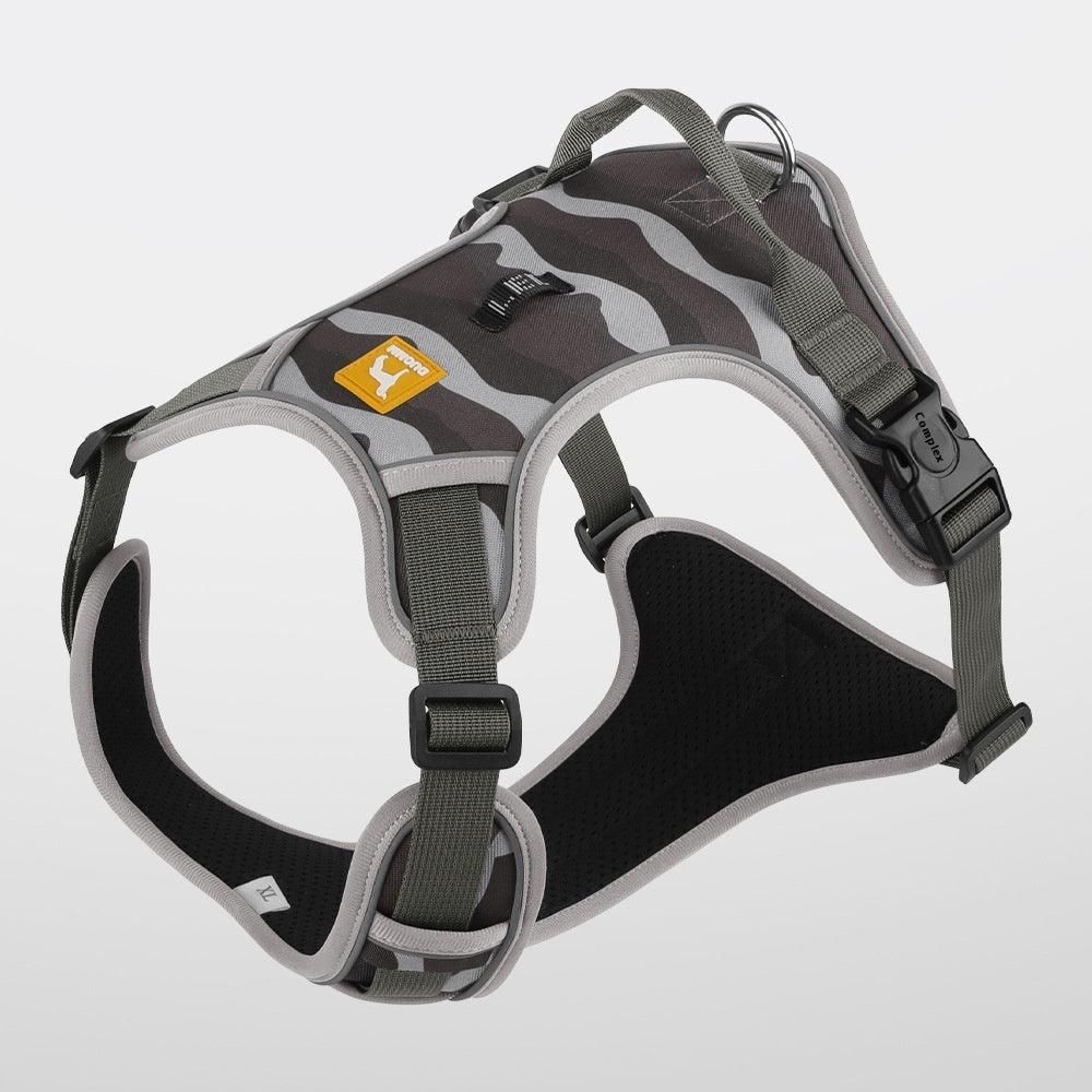 "Reflective Dog Harness with Handle – Chest & Back Support"