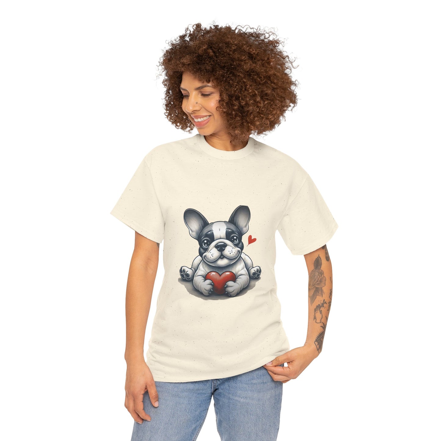 "Frenchie Love β Heavy Cotton Tee"