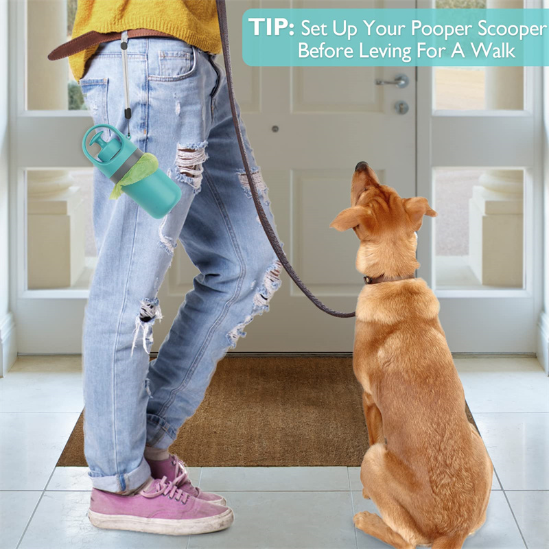 Fantastic Portable Dog Pooper Scooper With Built-in Poop Bag Dispenser