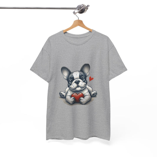 "Frenchie Love – Heavy Cotton Tee"