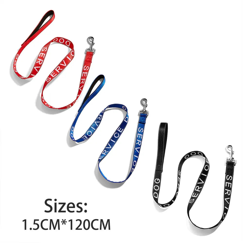 Premium Jacquard Leash for Small Dogs – Ideal for Service & Emotional Support Pets