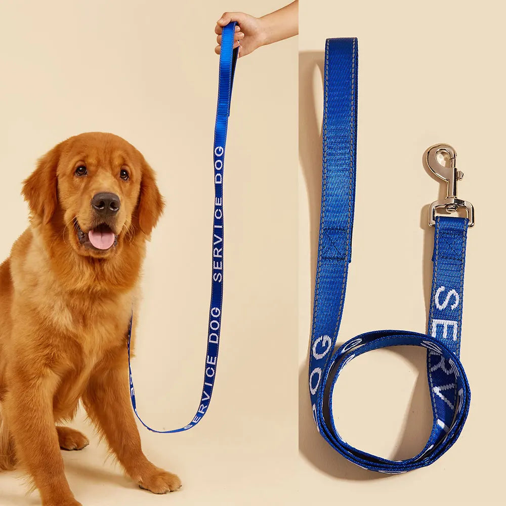 Premium Jacquard Leash for Small Dogs – Ideal for Service & Emotional Support Pets