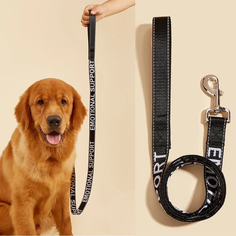 Premium Jacquard Leash for Small Dogs – Ideal for Service & Emotional Support Pets