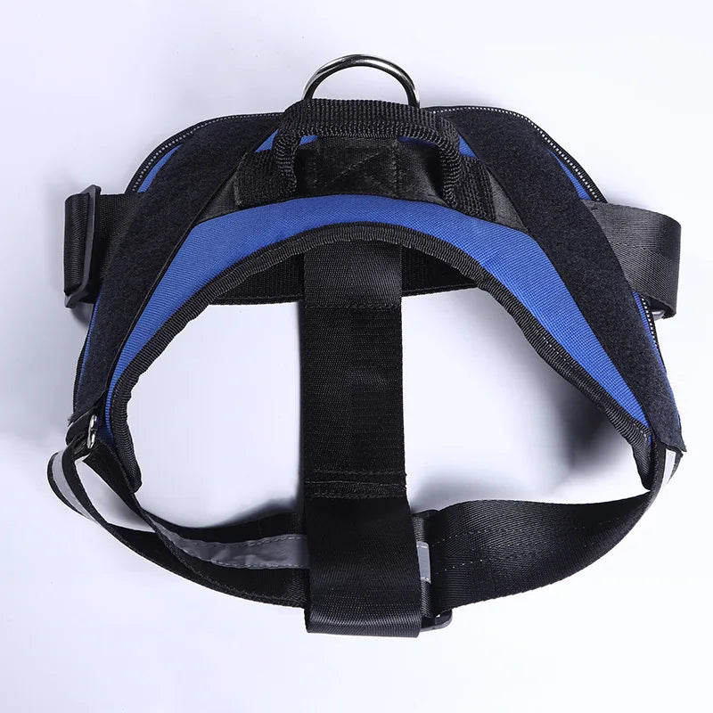 Reflective Service Dog Harness Vest – Soft, Adjustable & Patch-Ready for Small to Large Dogs
