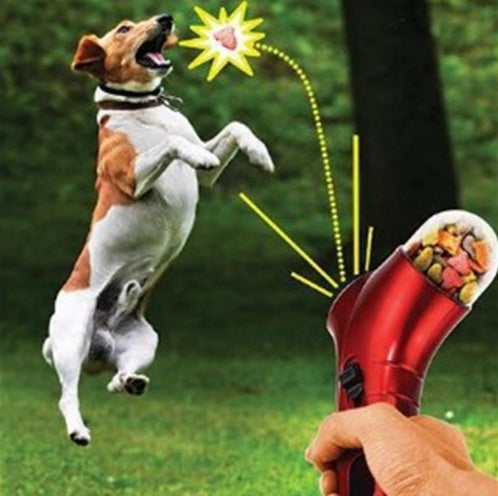 "Pet Food Launcher Toy – Fun Feeder for Dogs & Cats"