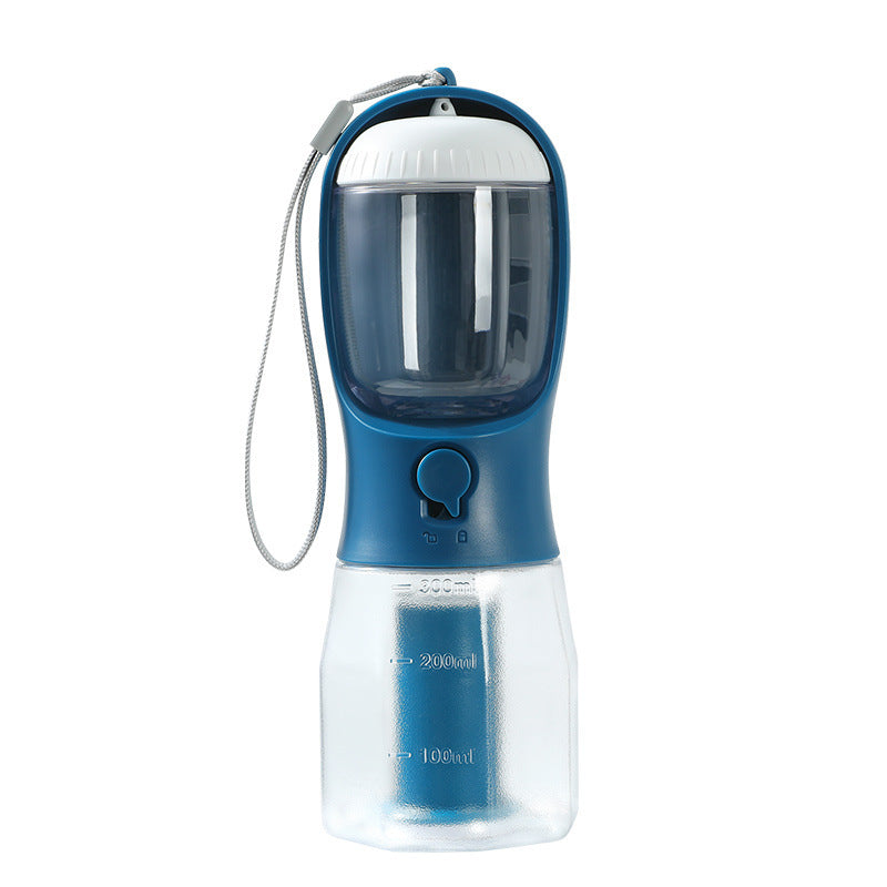 Dog"3-in-1 Pet Travel Cup – Water, Food & Waste Bags"