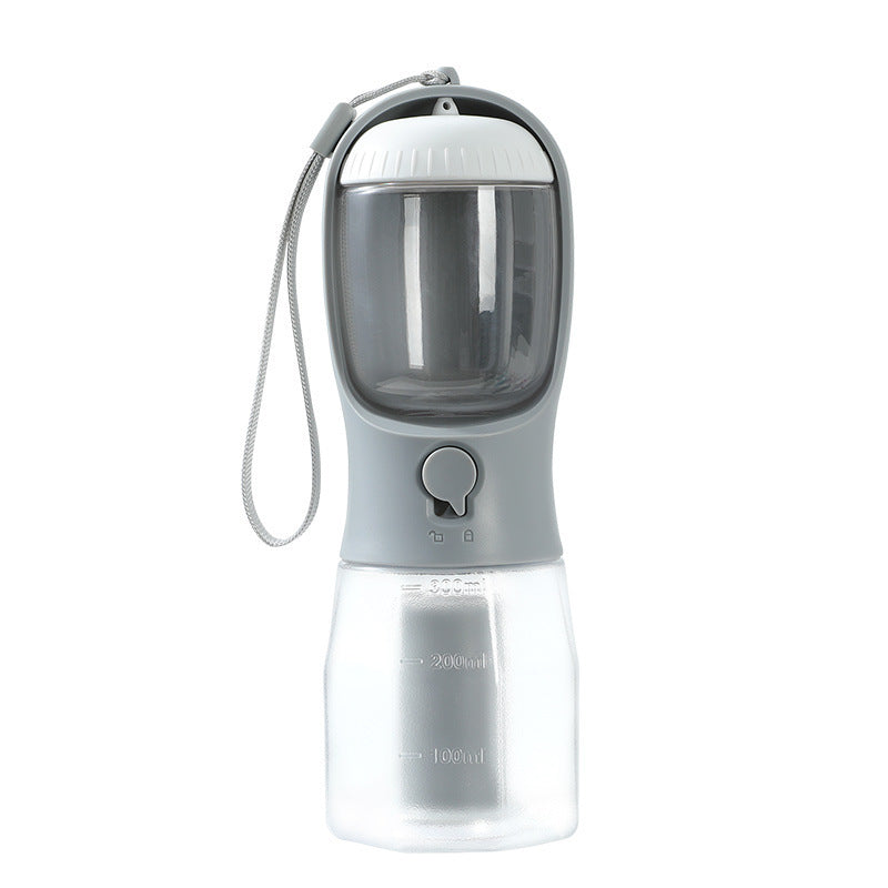 Dog"3-in-1 Pet Travel Cup – Water, Food & Waste Bags"