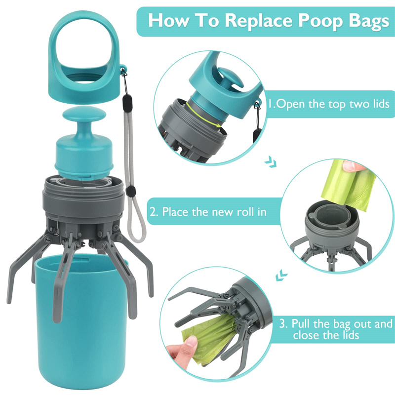 Fantastic Portable Dog Pooper Scooper With Built-in Poop Bag Dispenser