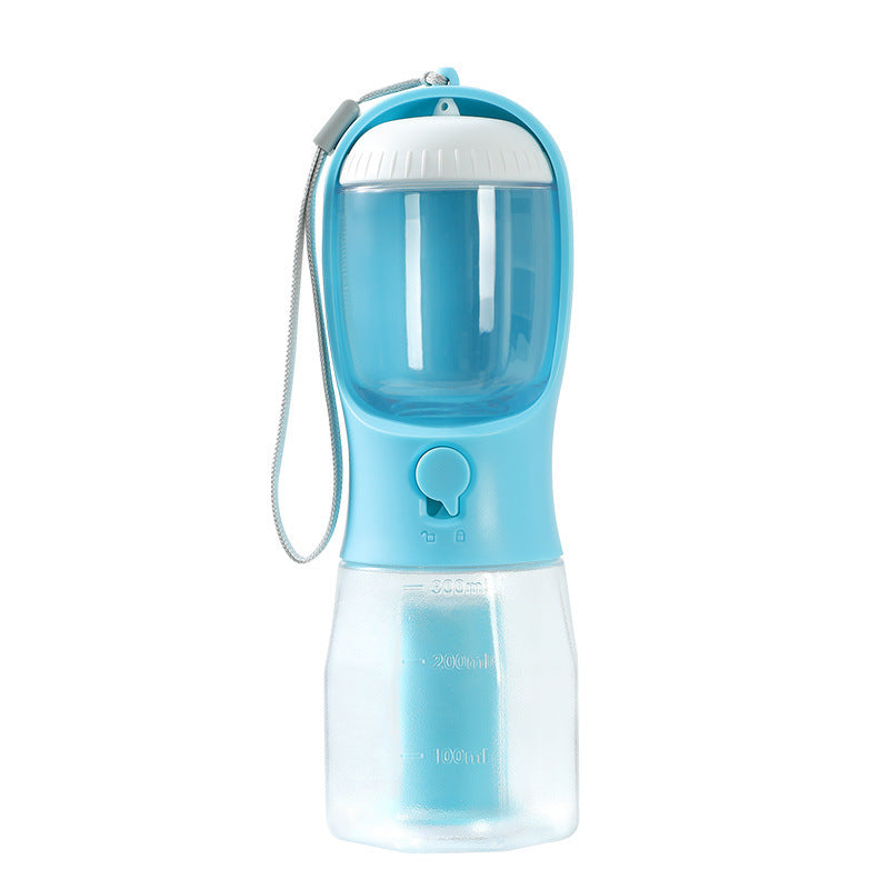 Dog"3-in-1 Pet Travel Cup – Water, Food & Waste Bags"