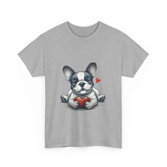 "Frenchie Love – Heavy Cotton Tee"