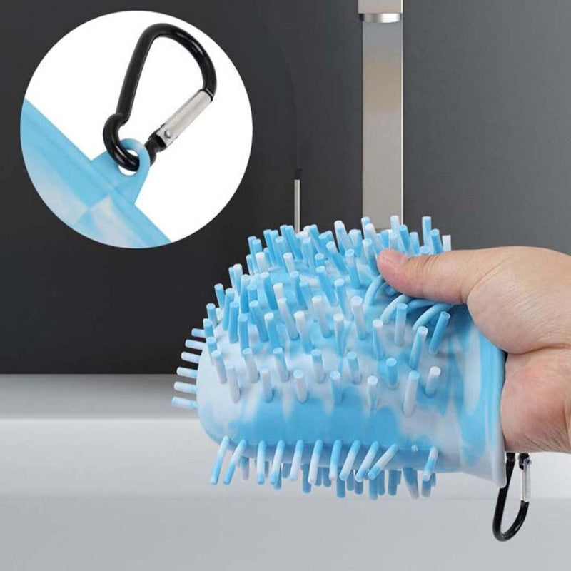 "Dog Paw Cleaner Cup – 2-in-1 Soft Brush Washer"