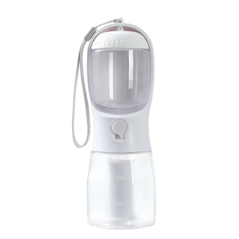 Dog"3-in-1 Pet Travel Cup – Water, Food & Waste Bags"