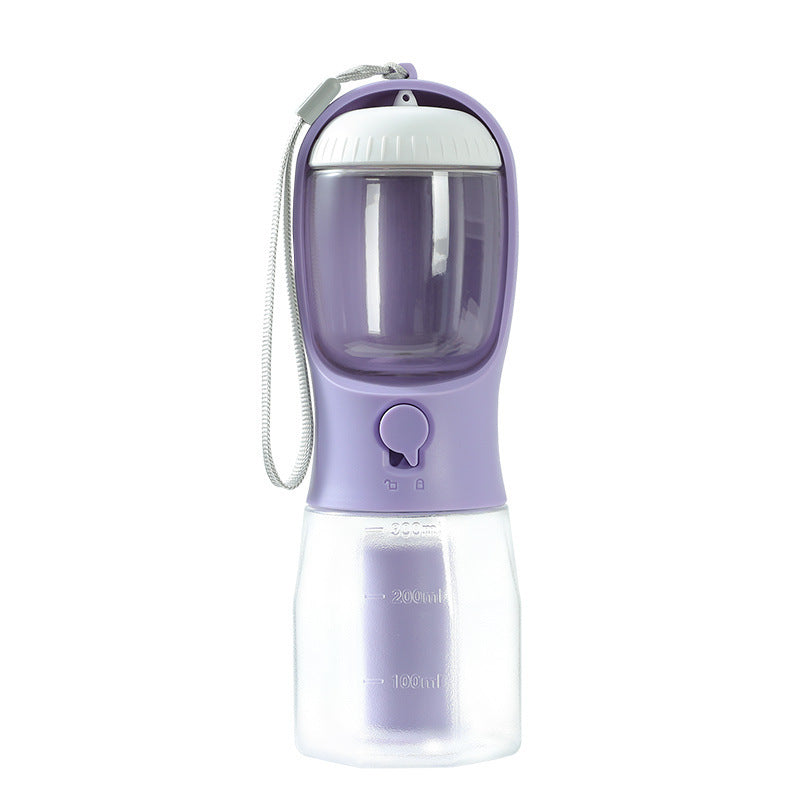 Dog"3-in-1 Pet Travel Cup – Water, Food & Waste Bags"