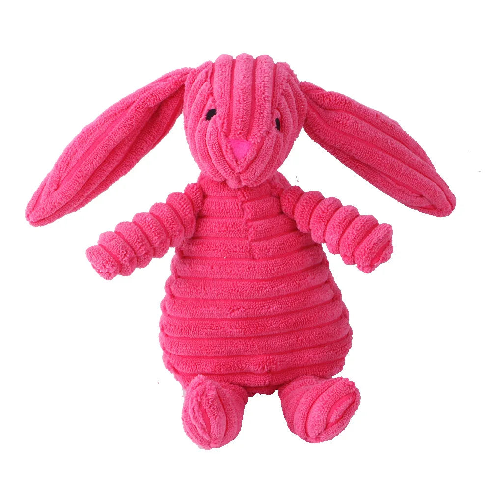 Corduroy Animal Dog Toy – Tough, Squeaky & Fun!